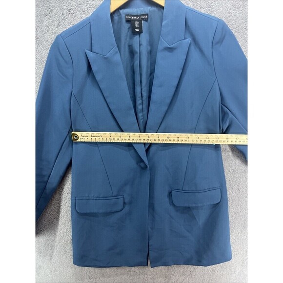 NWOT Sincerely Jules Women’s Blue Blazer 1 Button Size Small - Picture 8 of 8